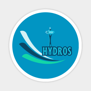 HYDROS and SPACE NEEDLE Seattle Style Magnet